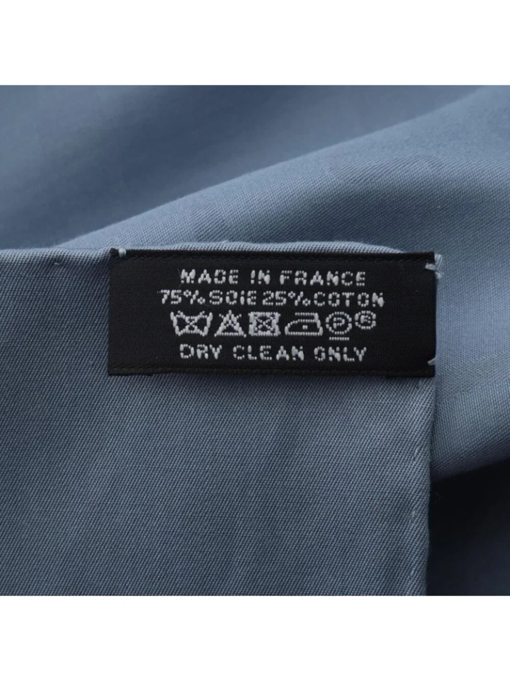 Hermes Scarf Carre 100 Blue Silk
